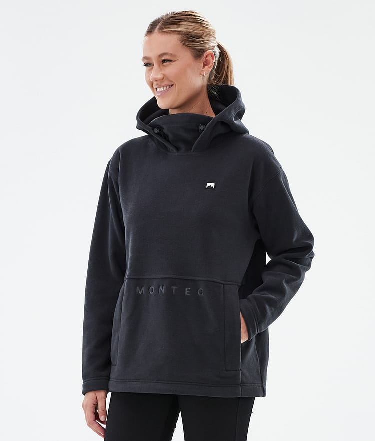 Montec Delta W Fleece Hoodie Dames Black, Afbeelding 1 van 7