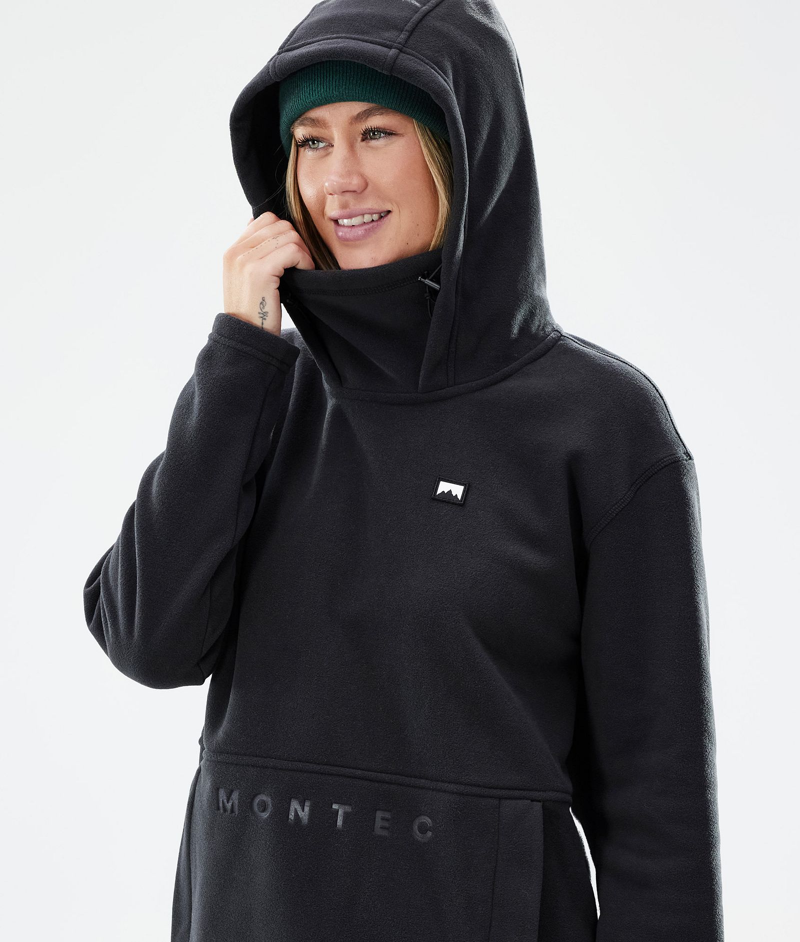 Montec Delta W Fleece-hoodie Dame Black Renewed, Billede 2 af 7