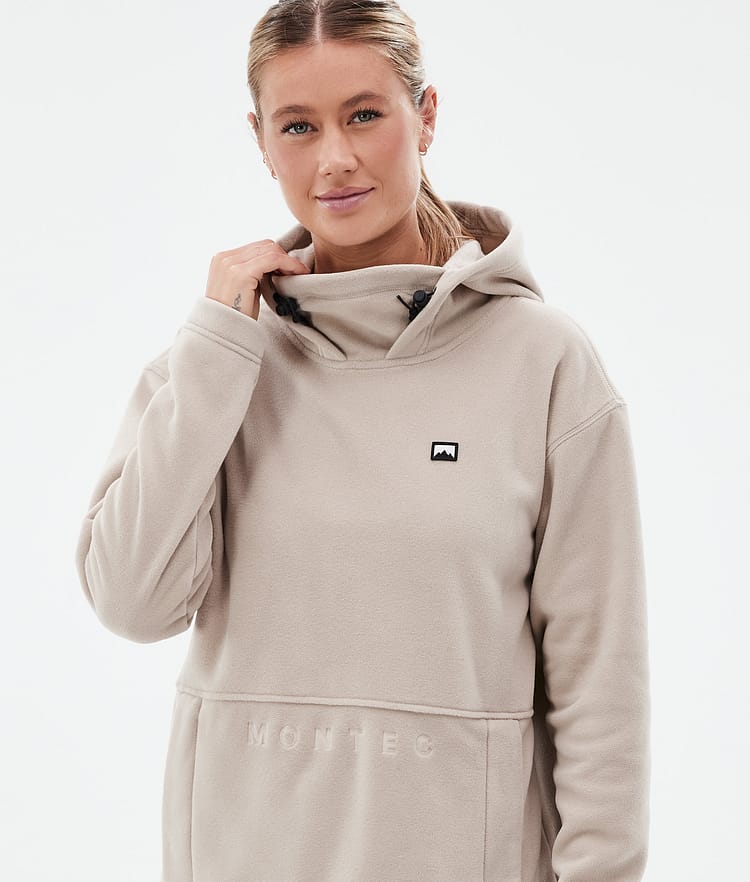 Montec Delta W Fleece Hoodie Dames Sand, Afbeelding 2 van 7