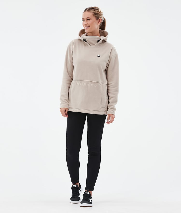 Montec Delta W Fleece Hoodie Dames Sand, Afbeelding 3 van 7