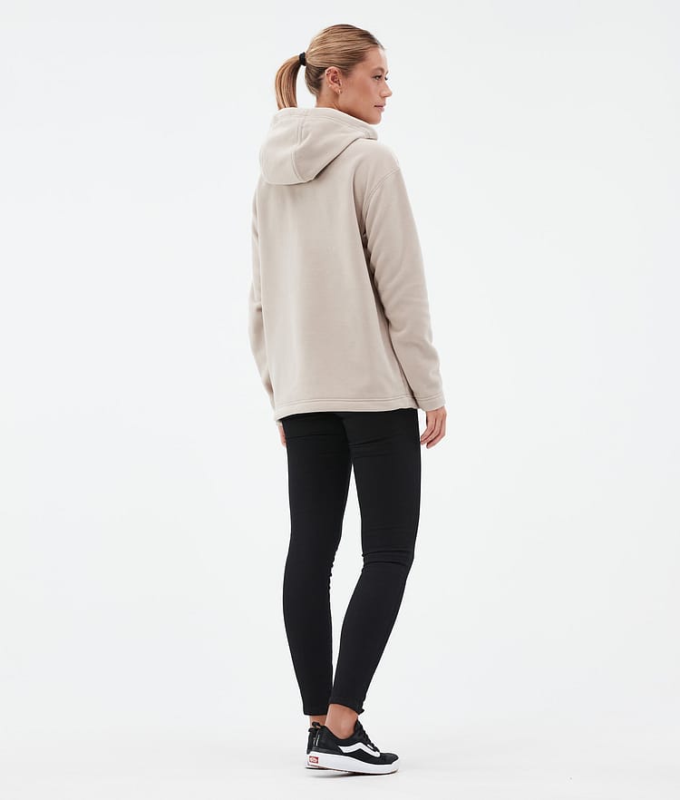 Montec Delta W Fleece Hoodie Dames Sand, Afbeelding 4 van 7