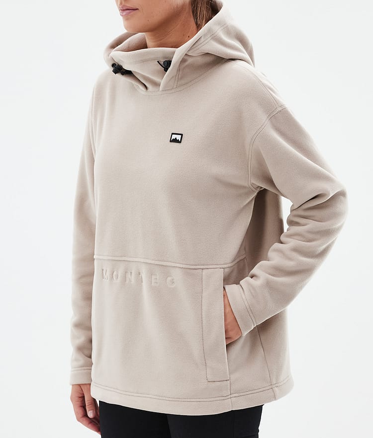 Montec Delta W Fleece Hoodie Dames Sand, Afbeelding 7 van 7