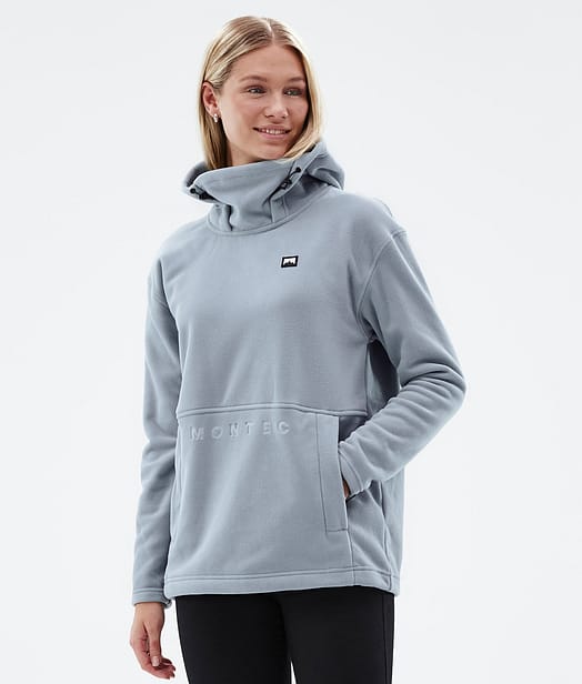 Montec Delta W Fleece-hoodie Dame Soft Blue