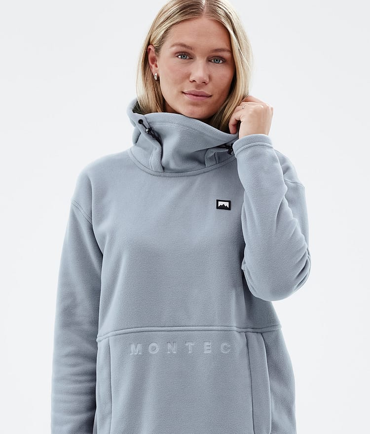 Montec Delta W Fleece Hoodie Women Soft Blue