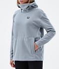 Montec Delta W Fleece Hoodie Dames Soft Blue Renewed, Afbeelding 7 van 7