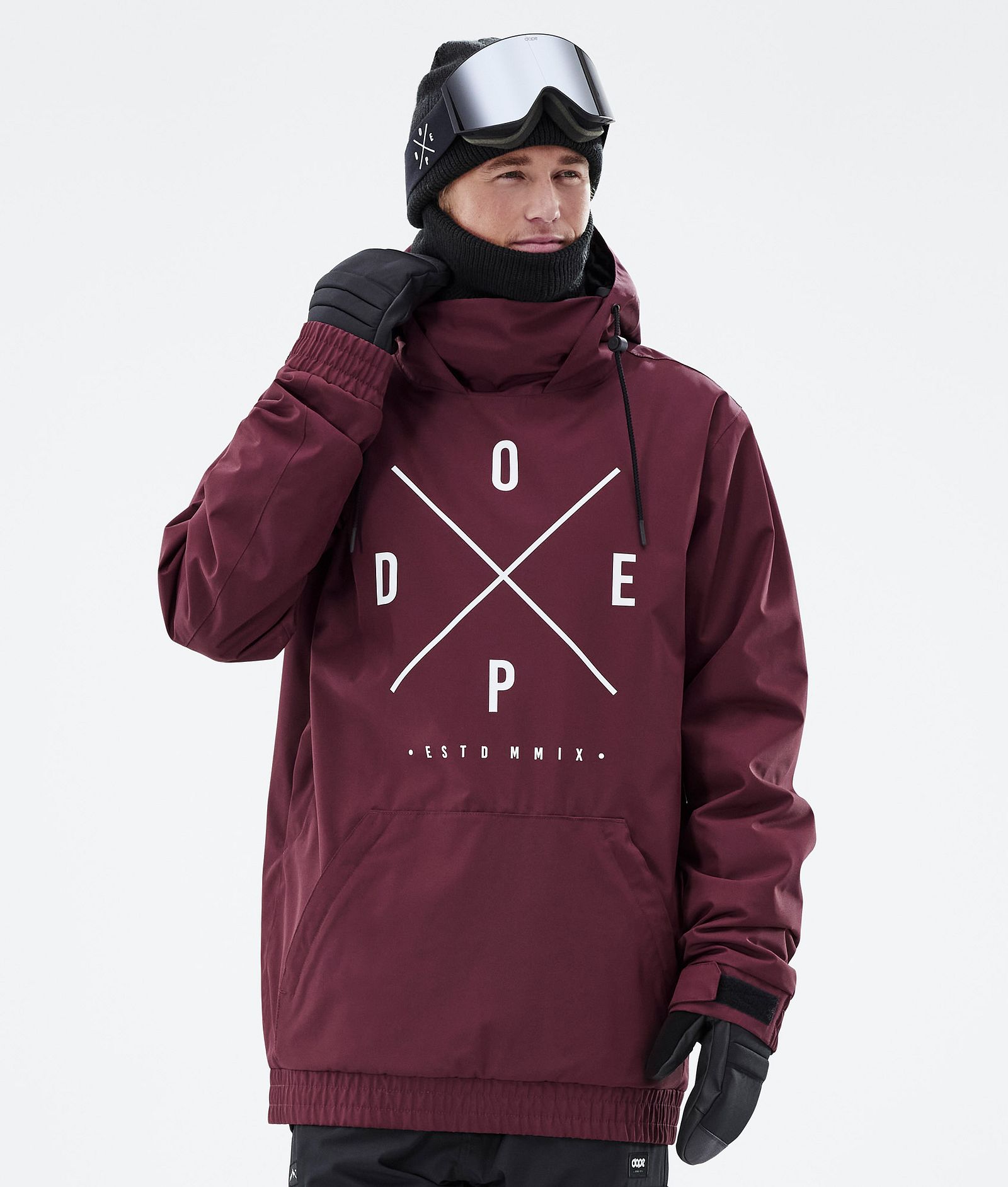 Dope Migoo Veste de Ski Homme 2X-Up Burgundy, Image 1 sur 8