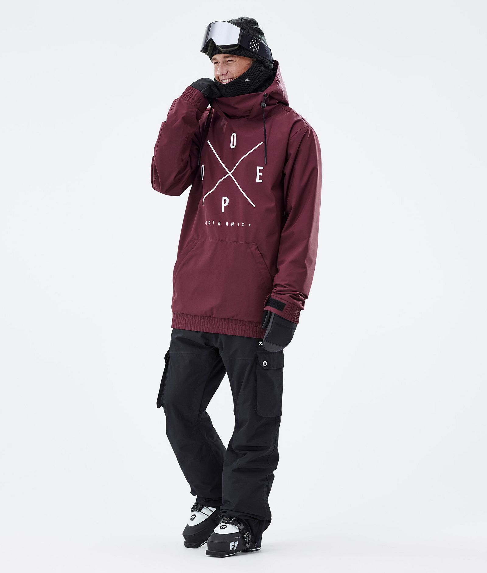 Dope Migoo Veste de Ski Homme 2X-Up Burgundy, Image 3 sur 8