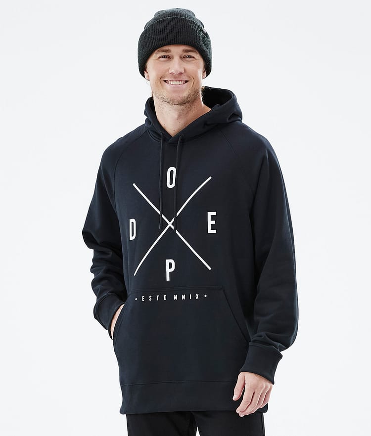 Dope Common 2022 Felpa con Cappuccio Uomo 2X-Up Black