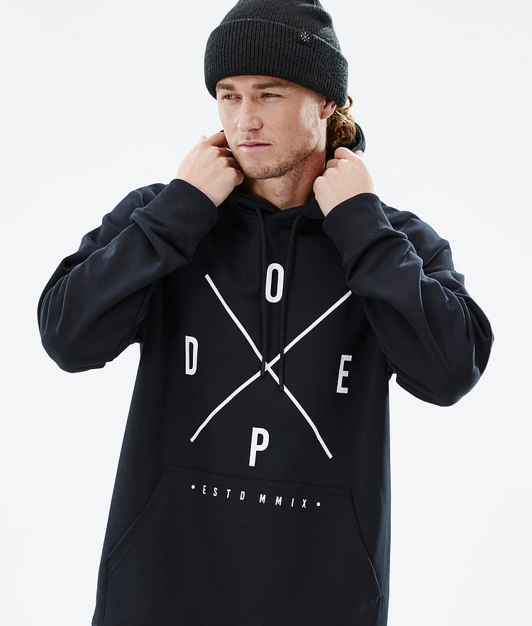 Dope Common 2022 Felpa con Cappuccio Uomo 2X-Up Black