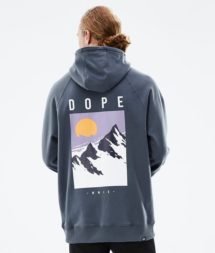 Dope Common 2022 Hoodie Men Peak Metal Blue