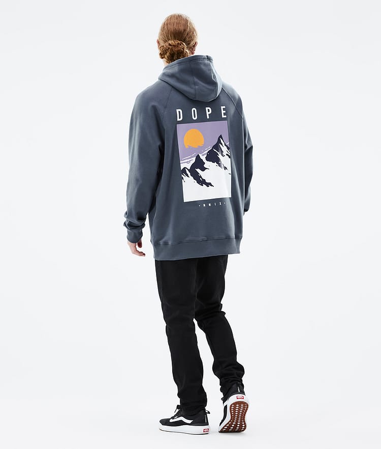 Dope Common 2022 Hoodie Men Peak Metal Blue