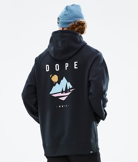 Dope Common 22 Hoodie Heren Pine Black
