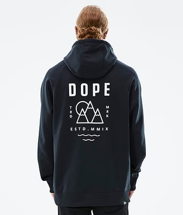 Dope Common 22 Bluzy z Kapturem Mężczyźni Summit Black