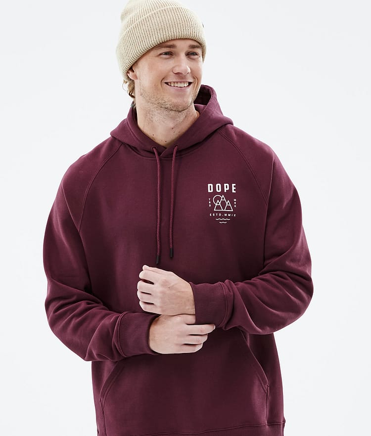 Dope Common 22 Hoodie Heren Summit Burgundy, Afbeelding 3 van 6