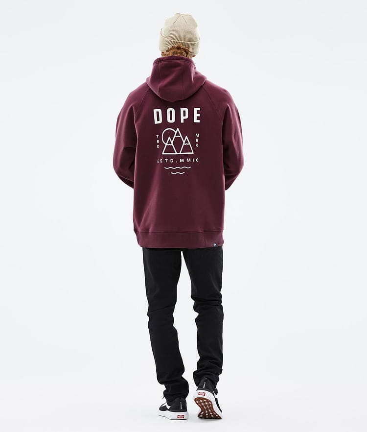 Dope Common 2022 Hoodie Herre Summit Burgundy, Billede 4 af 6