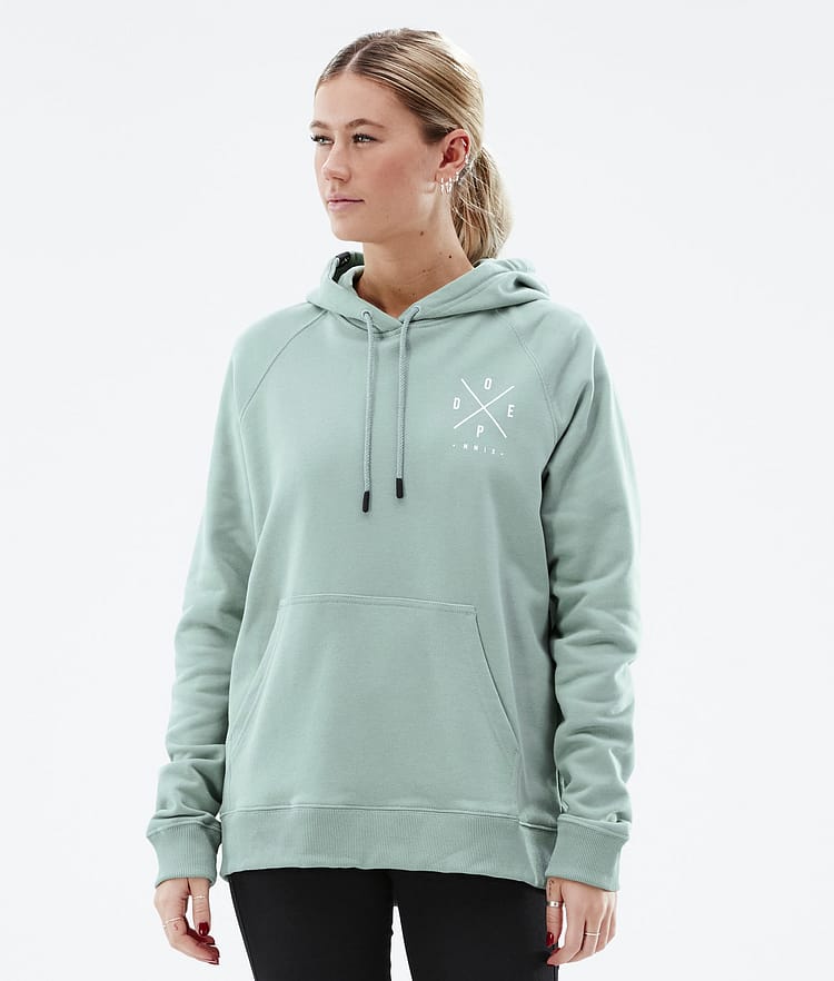 Dope Common W 2022 Sweat à capuche Femme 2X-Up Faded Green, Image 2 sur 6