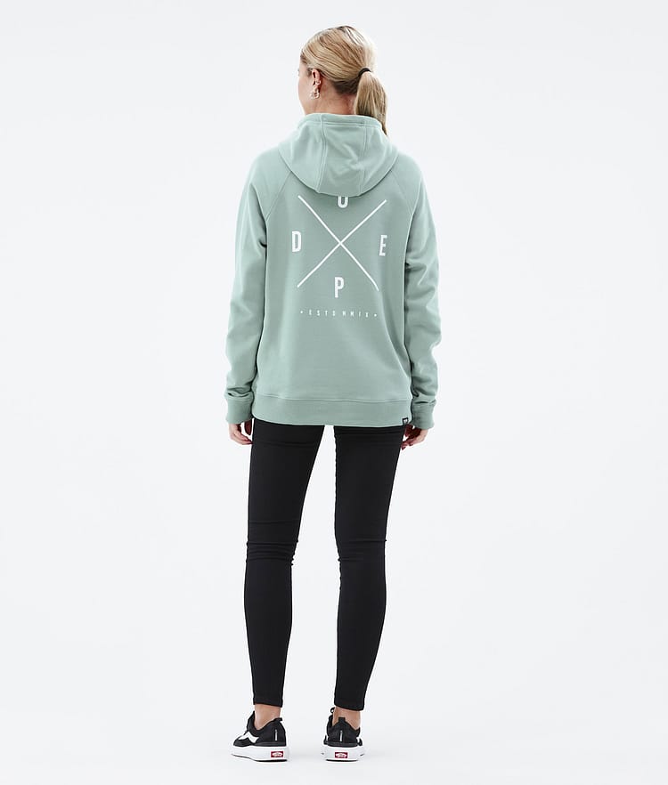 Dope Common W 2022 Hoodie Women 2X-Up Faded Green