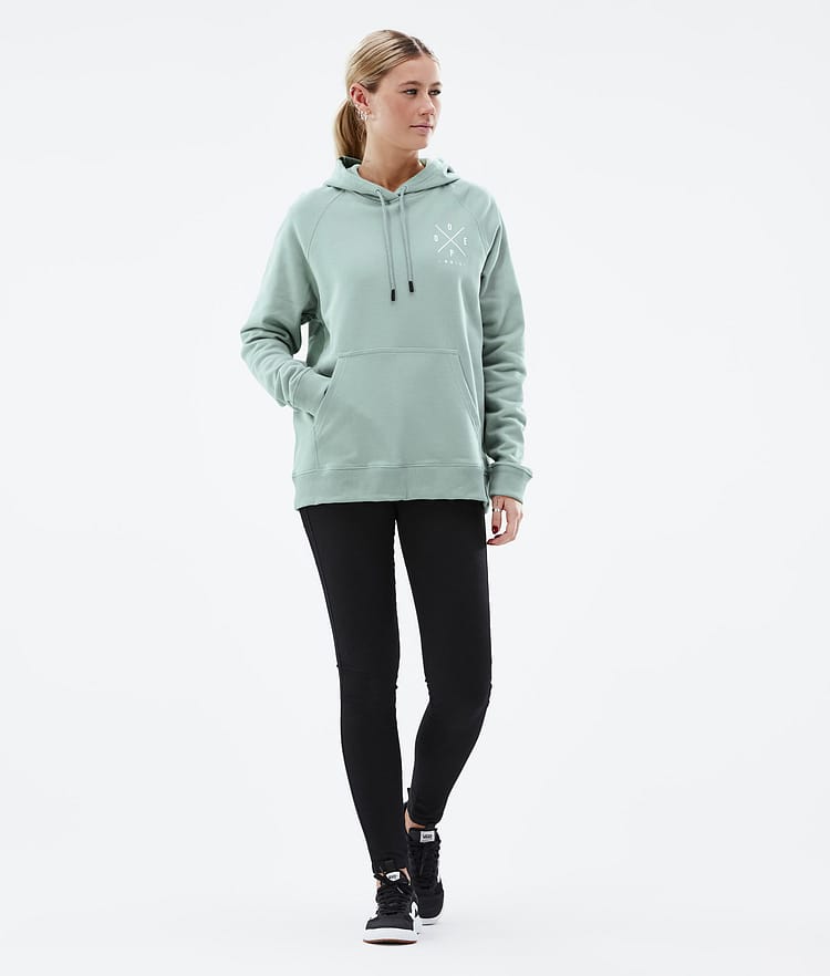 Dope Common W 2022 Hoodie Women 2X-Up Faded Green