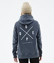 Dope Common W 2022 Sudadera con Capucha Mujer 2X-Up Metal Blue
