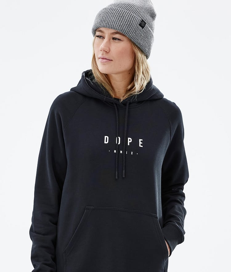 Dope Common W 22 Felpa con Cappuccio Donna Peak Black, Immagine 3 di 6