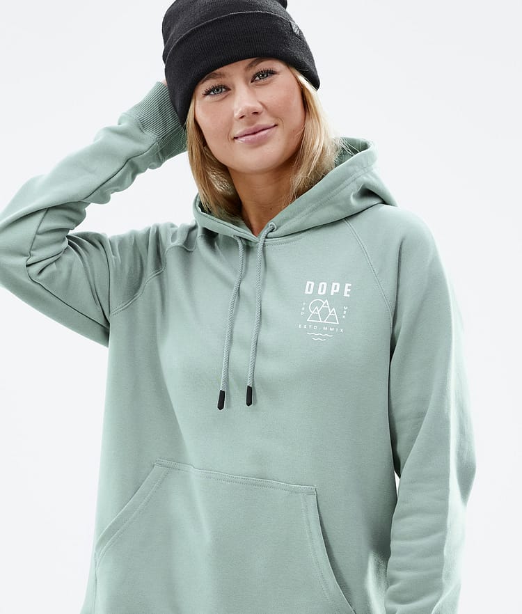 Dope Common W 2022 Sweat à capuche Femme Summit Faded Green, Image 3 sur 6