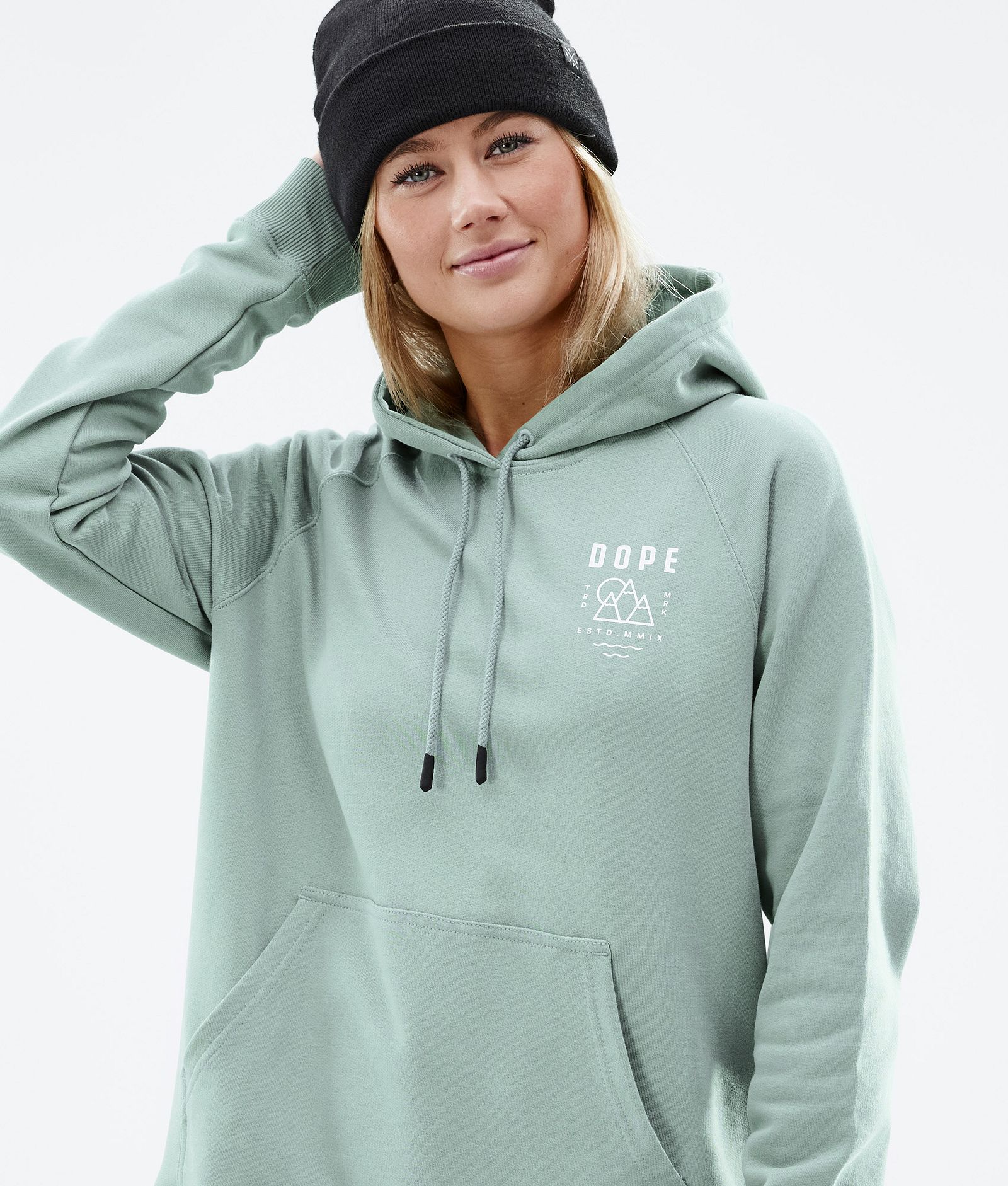Dope Common W 2022 Hoodie Dames Summit Faded Green