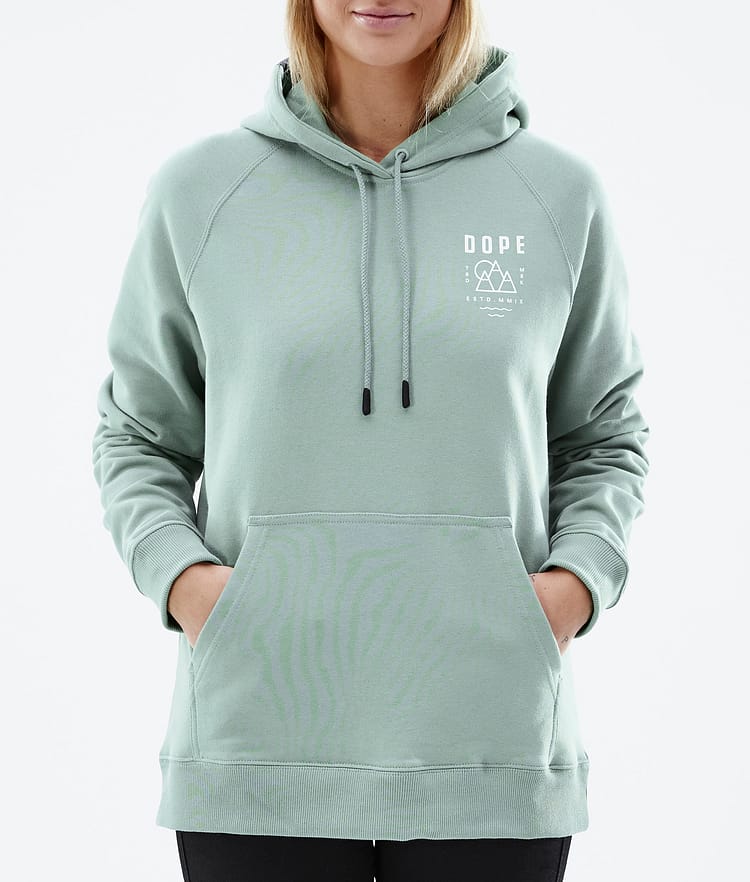 Dope Common W 2022 Sweat à capuche Femme Summit Faded Green, Image 6 sur 6