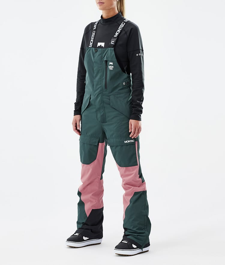 Montec Fawk W Snowboard Bukser Dame Dark Atlantic/Pink