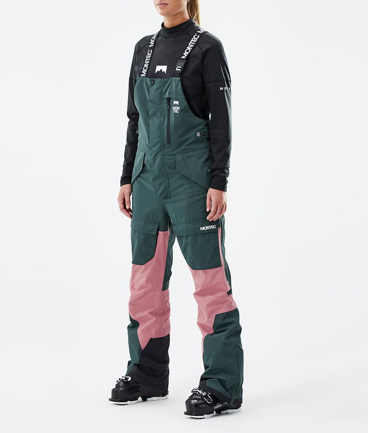 Montec Fawk W Pantalon de Ski Femme Dark Atlantic/Pink, Image 1 sur 7