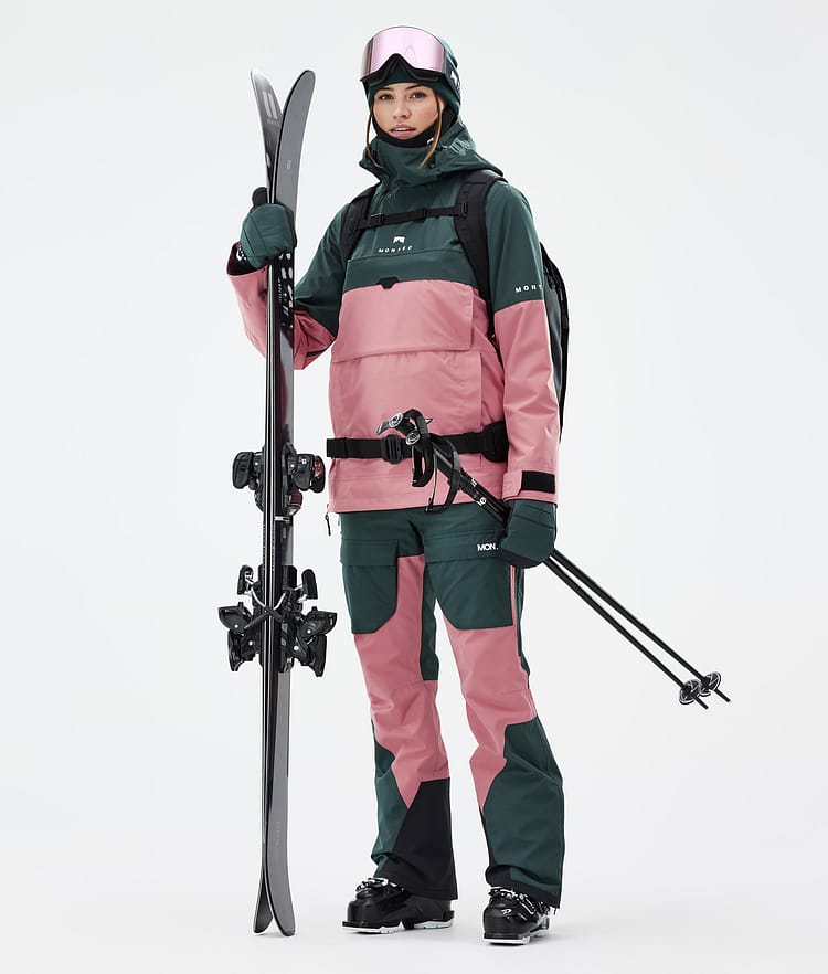Montec Fawk W Skibroek Dames Dark Atlantic/Pink, Afbeelding 2 van 7