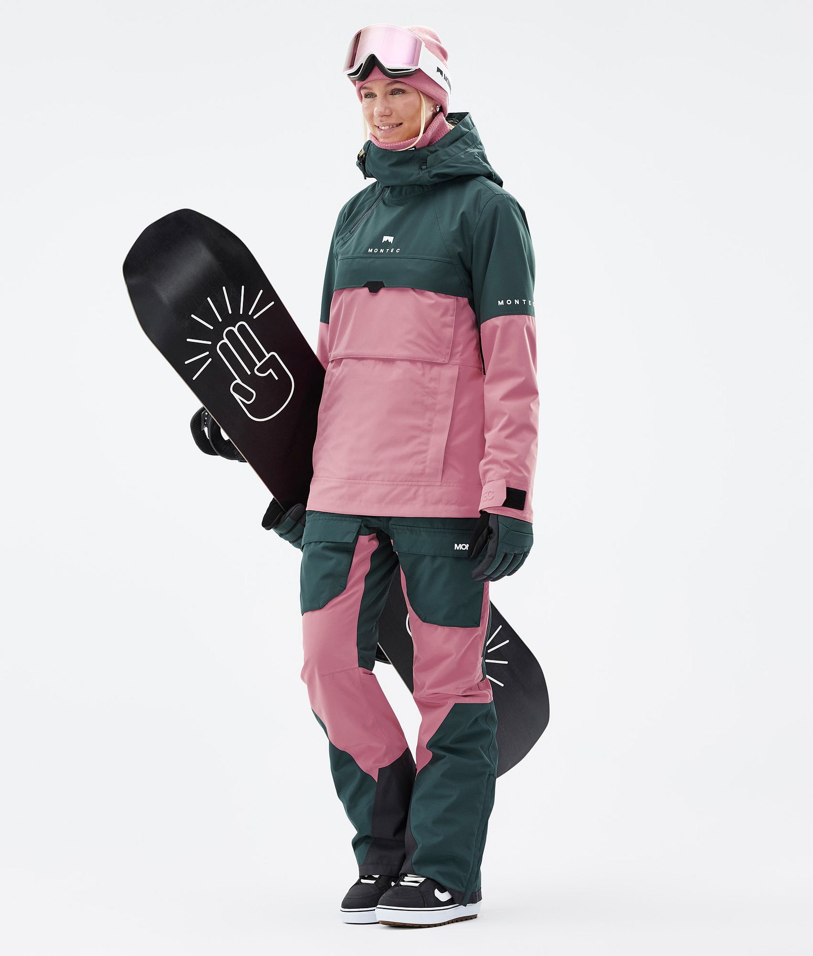 Montec Dune W Giacca Snowboard Donna Dark Atlantic/Pink Renewed, Immagine 3 di 9