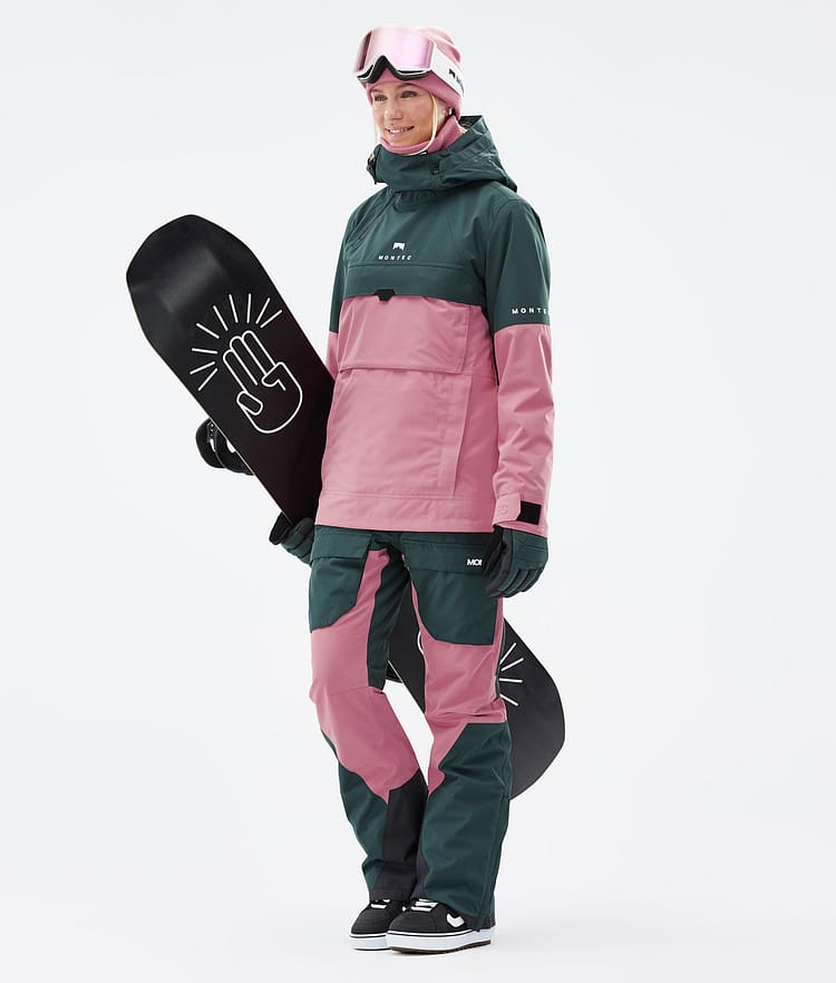 Montec Dune W Snowboard jas Dames Dark Atlantic/Pink, Afbeelding 3 van 9