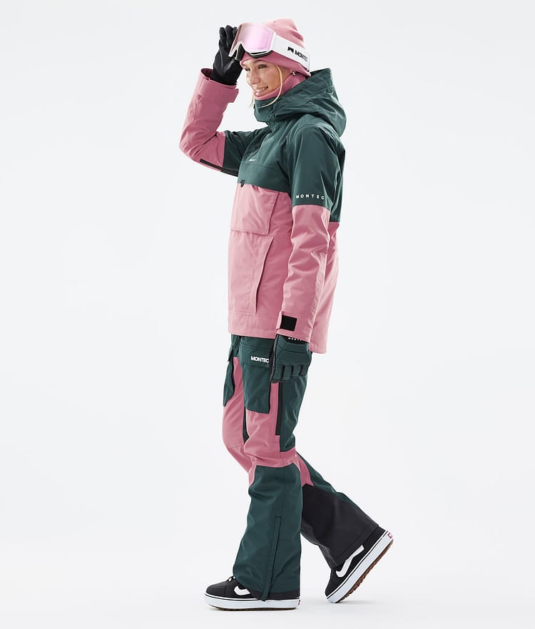 Montec Dune W Kurtka Snowboardowa Kobiety Dark Atlantic/Pink Renewed, Zdjęcie 4 z 9