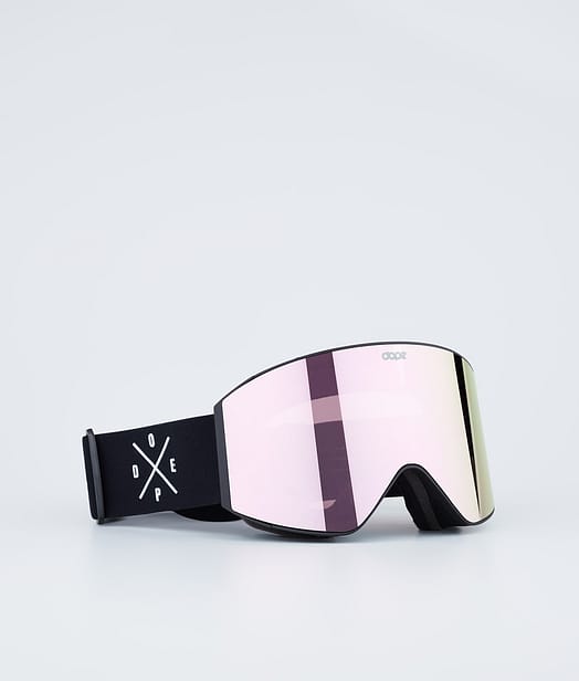 Dope Sight Ski Goggles Black W/Black Champagne Mirror