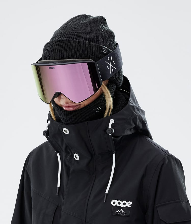 Dope Sight Masque de ski Homme Black W/Black Champagne Mirror