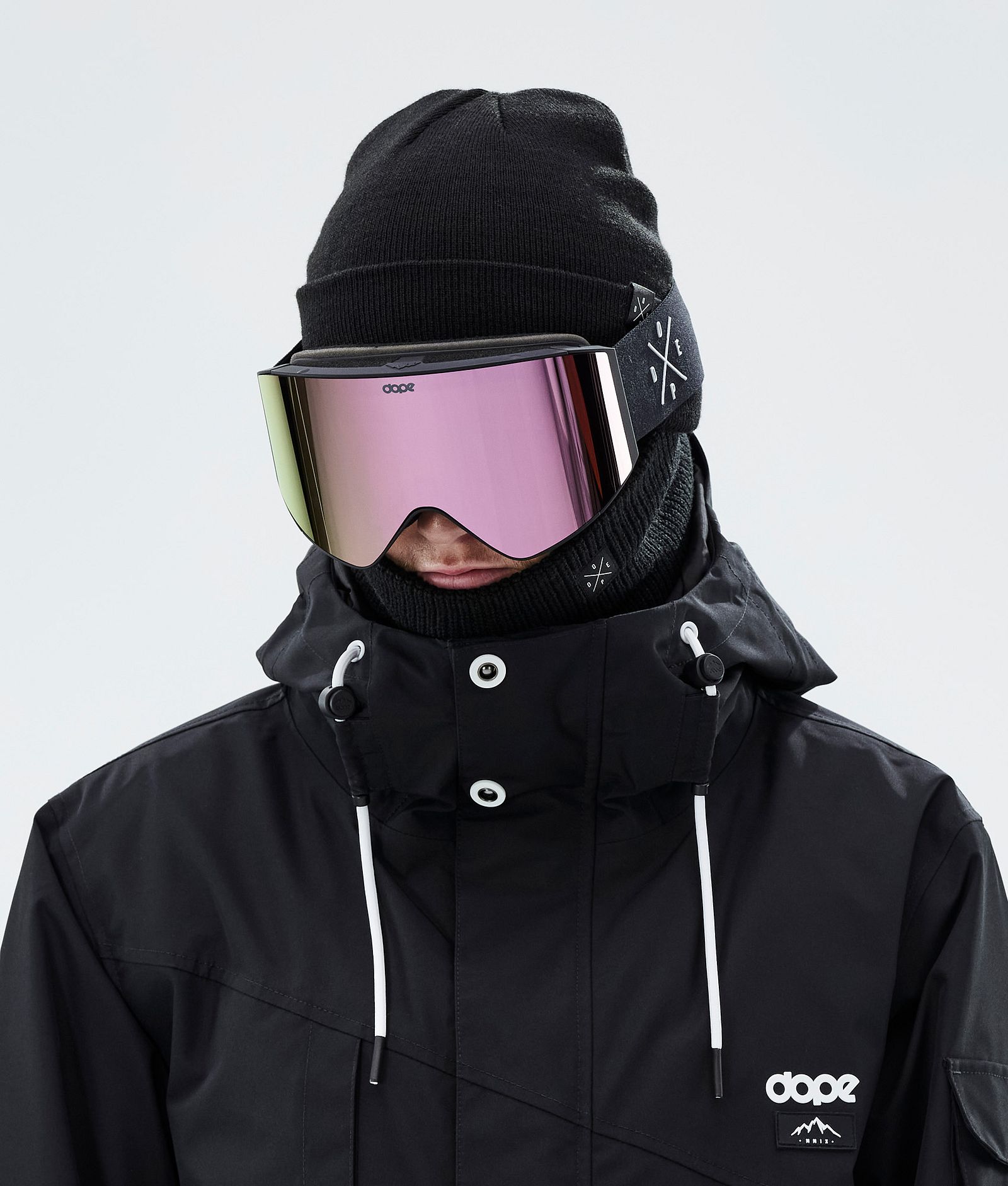 Dope Sight 2023 Skibriller Black W/Black Champagne Mirror, Billede 3 af 6