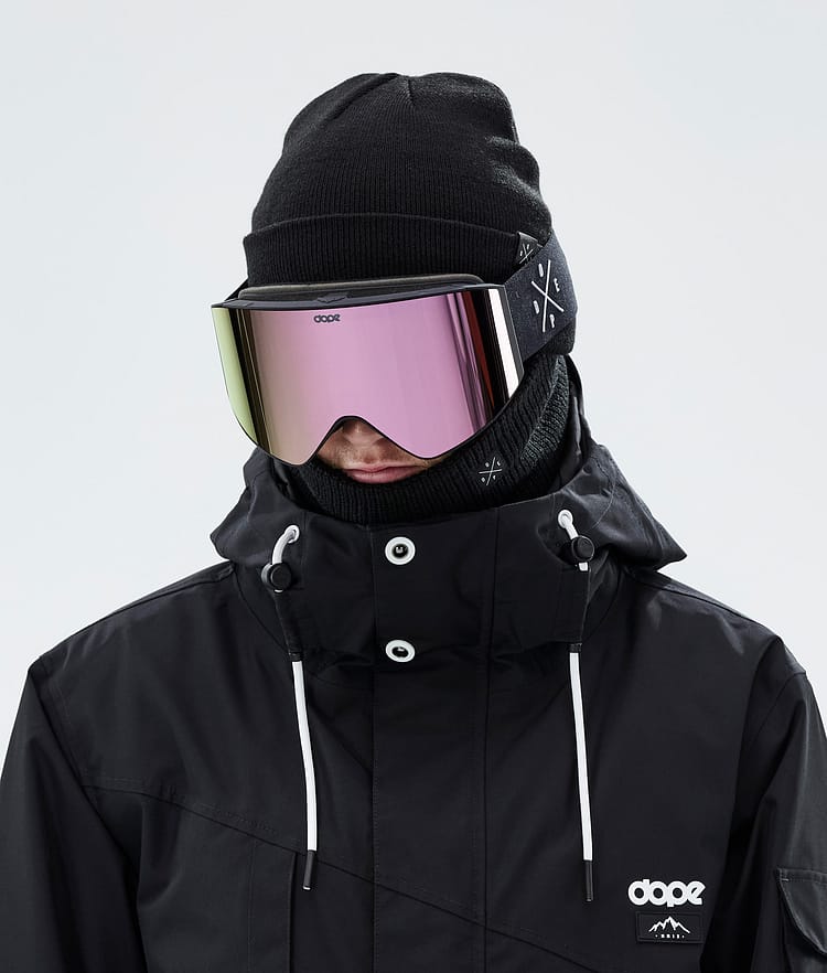 Dope Sight 2023 Skibriller Black W/Black Champagne Mirror, Billede 3 af 6