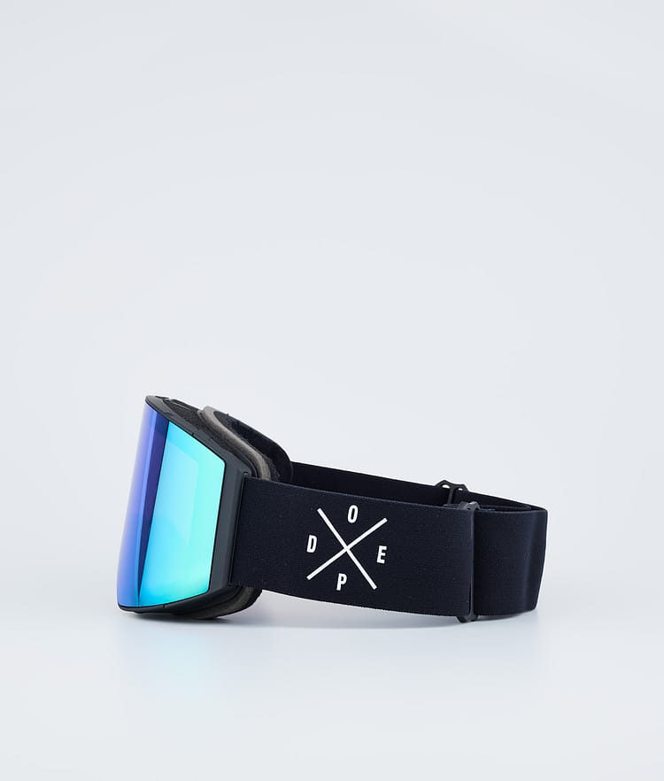 Dope Sight 2023 Skibril Black W/Black Green Mirror, Afbeelding 5 van 6