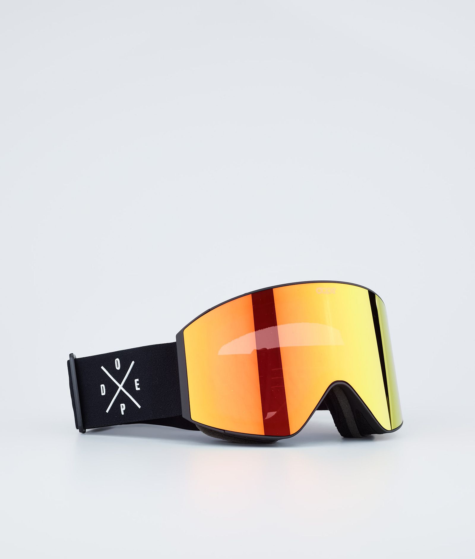 Dope Sight Ski Goggles Black W/Black Red Mirror, Image 1 of 6