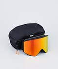 Dope Sight Ski Goggles Black W/Black Red Mirror, Image 4 of 6