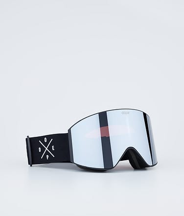 Dope Sight Masque de ski Black W/Black Silver Mirror