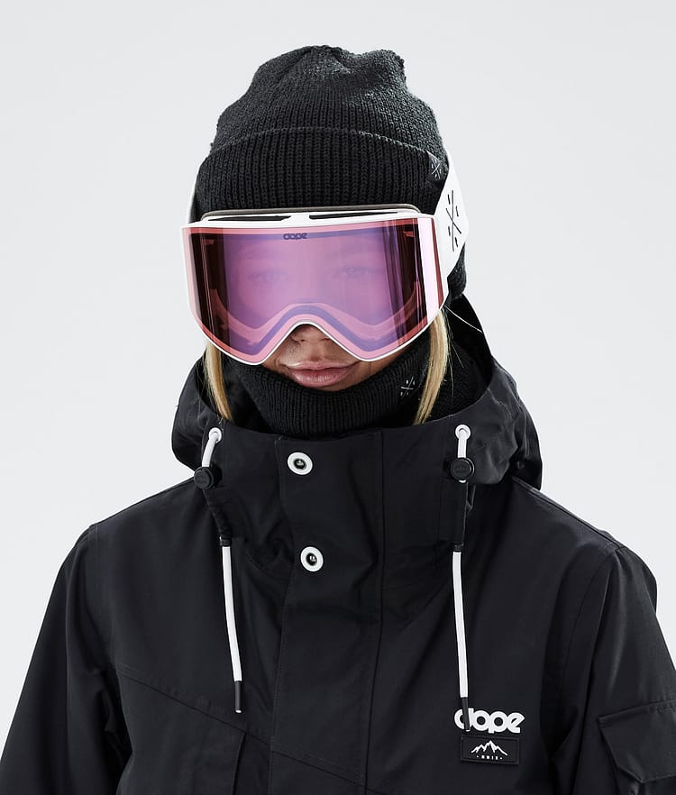 Dope Sight 2023 Skibril White W/White Pink Mirror, Afbeelding 2 van 6