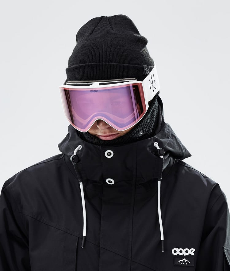 Dope Sight 2023 Skibril White W/White Pink Mirror, Afbeelding 3 van 6