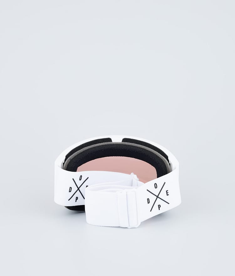 Dope Sight 2023 Skibril White W/White Pink Mirror, Afbeelding 6 van 6