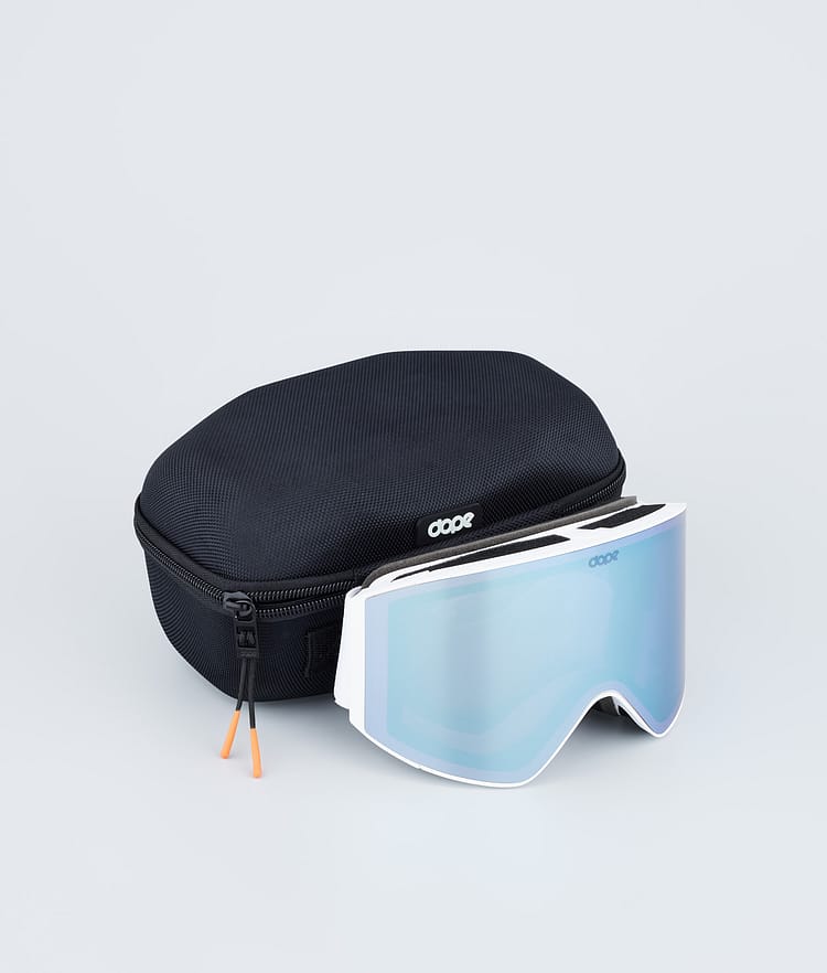 Dope Sight Skibrille White W/White Blue Mirror, Bild 4 von 6