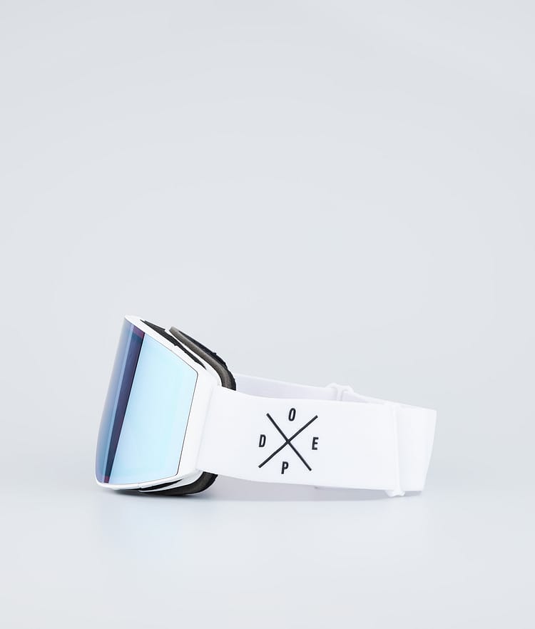 Dope Sight 2023 Maschera Sci White W/White Blue Mirror, Immagine 5 di 6