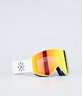 Dope Sight Ski Goggles White W/White Red Mirror