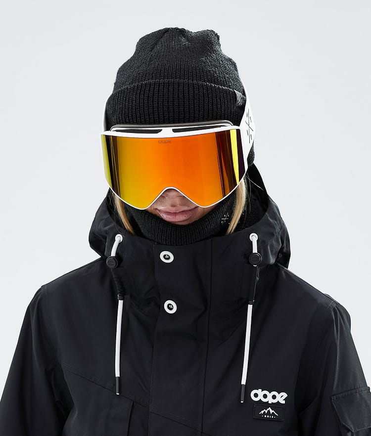 Dope Sight 2023 Ski Goggles White W/White Red Mirror, Image 3 of 6