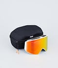 Dope Sight 2023 Ski Goggles White W/White Red Mirror, Image 4 of 6