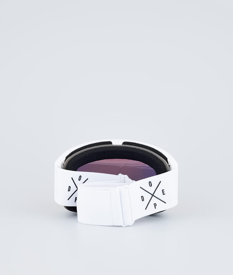 Dope Sight 2023 Ski Goggles White W/White Red Mirror, Image 6 of 6